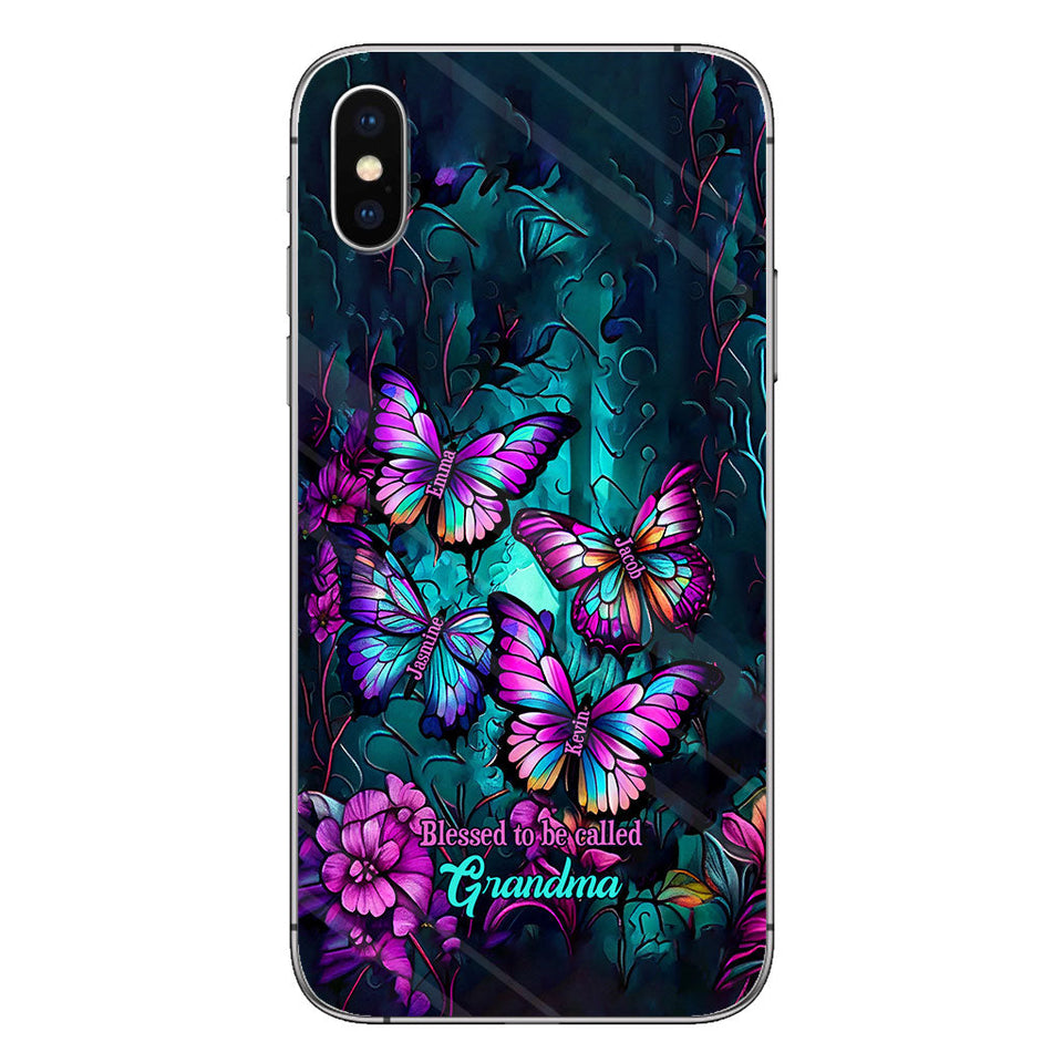 Grandma's Butterflies - Personalized Grandma Phone Case