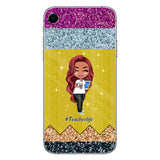 Teaching Is A Work of Heart - Personalized Teacher Phone Case With 3D Pattern Print