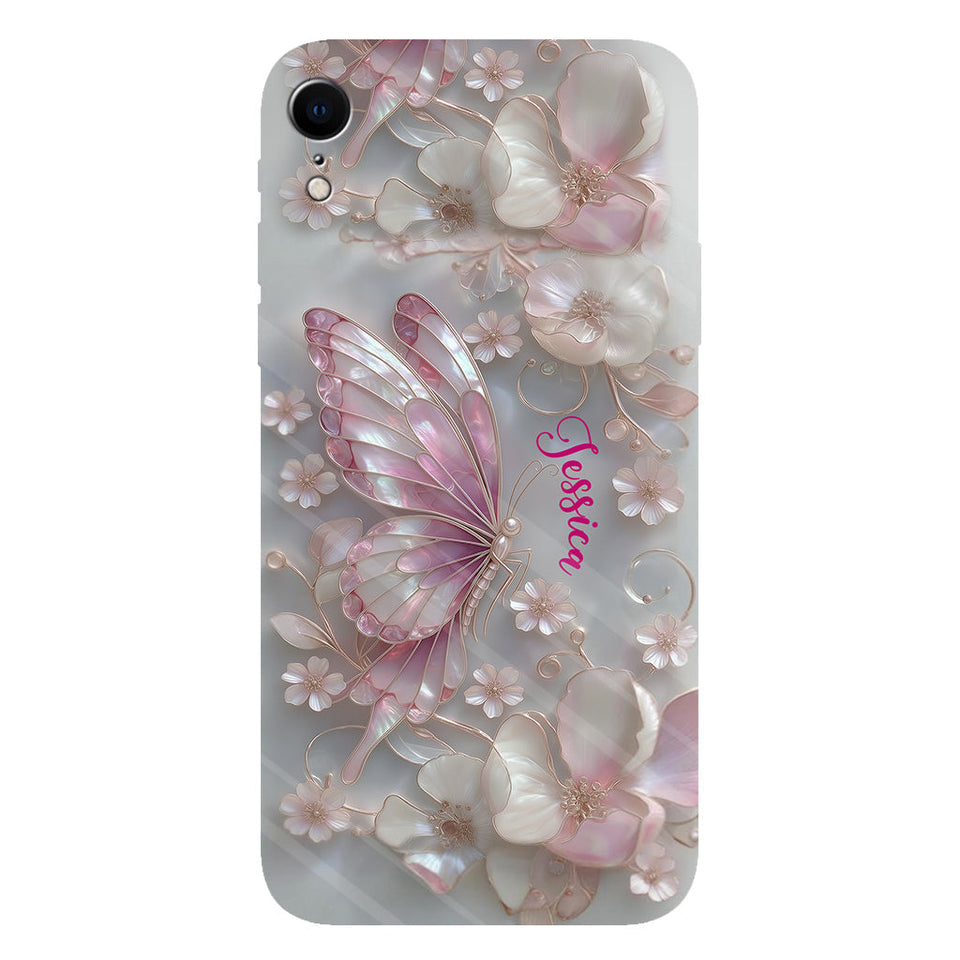 Love Butterflies - Personalized Butterfly Full Print Phone Case