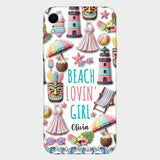 Beach Lovin' Girl - Personalized Sea Lover Full Print Phone Case