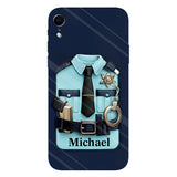 Officer, Police Uniform, Badge and Handcuffs - Personalized Police Officer Full Print Phone Case