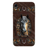 Love Horse - Personalized Horse Full Print Phone Case