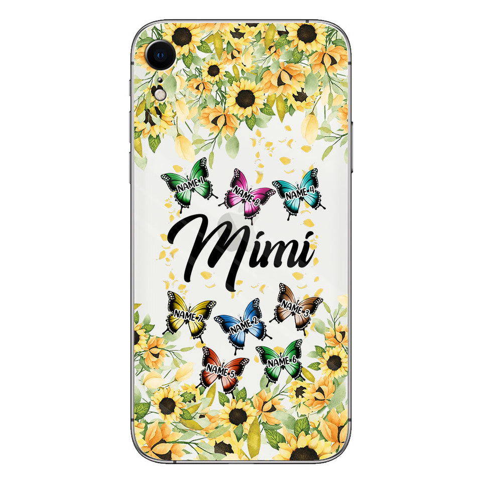 We Love You - Personalized Grandma Clear Phone Case