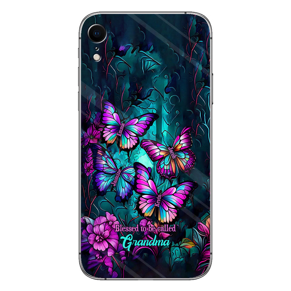 Grandma's Butterflies - Personalized Grandma Phone Case