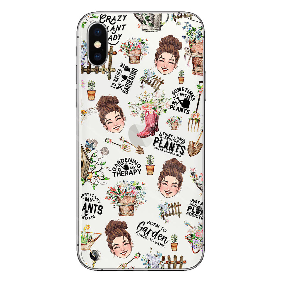 I Did Gardening Since Birth - Personalized Gardening Clear Phone Case