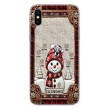 Grandma Snowman Christmas - Personalized Grandma Phone Case