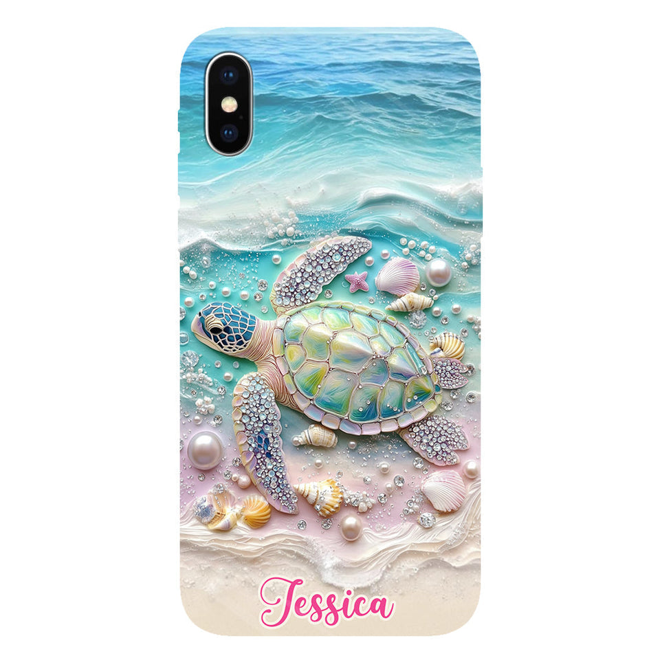 Love Turtles - Personalized Turtle Full Print Phone Case