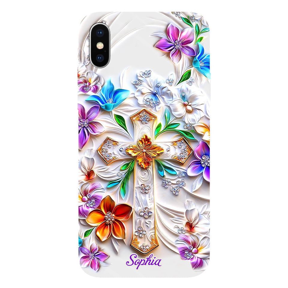 Croire - Coque de téléphone personnalisée avec impression chrétienne intégrale