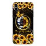 You Are My Sunshine Sunflower Blue Line - Police Officer Phone Case 112021