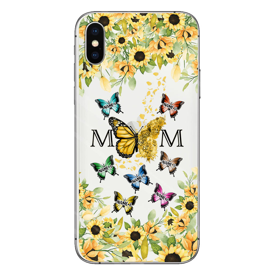 We Love You - Personalized Mother Clear Phone Case