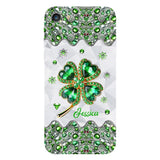 Lucky Four-Leaf Clover - Personalized Saint Patrick's Day Full Print Phone Case