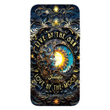 Live By The Sun Love By The Moon - Personalized Hippie Full Print Phone Case