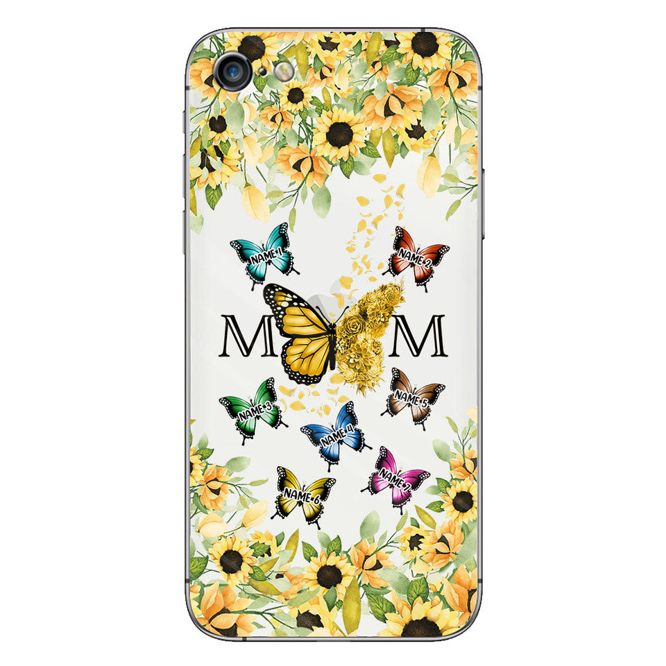 We Love You - Personalized Mother Clear Phone Case