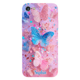 Sparkle Butterflies - Personalized Butterfly Full Print Phone Case