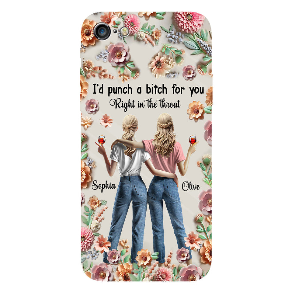 Punch Bitch Besties - Personalized Bestie Full Print Phone Case