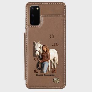 Horse Girl - Personalized Horse Wallet Phone Case
