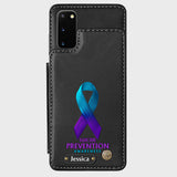 Vous comptez - Étui portefeuille personnalisé pour téléphone portable, conçu pour la prévention du suicide