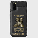 Proud Veteran - Personalized Veteran Wallet Phone Case