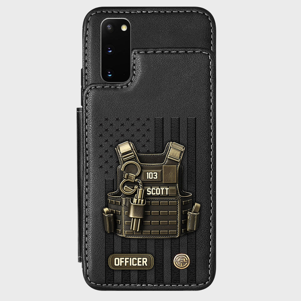 Proud Police - Personalized Police Officer Wallet Phone Case