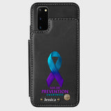 Vous comptez - Étui portefeuille personnalisé pour téléphone portable, conçu pour la prévention du suicide