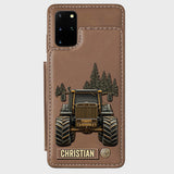 Tractor Ride - Personalized Tractor Wallet Phone Case