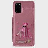 Pink Out - Personalized Breast Cancer Awareness Wallet Phone Case