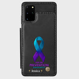 Vous comptez - Étui portefeuille personnalisé pour téléphone portable, conçu pour la prévention du suicide