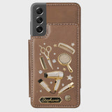 Hairdresser Scissors Salon Decor - Personalized Hairdresser Wallet Phone Case