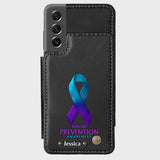 Vous comptez - Étui portefeuille personnalisé pour téléphone portable, conçu pour la prévention du suicide