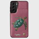 Love Turtles - Personalized Turtle Wallet Phone Case