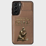 Put On The Full Amor Of God - Personalized Christian Wallet Phone Case