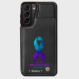 Vous comptez - Étui portefeuille personnalisé pour téléphone portable, conçu pour la prévention du suicide