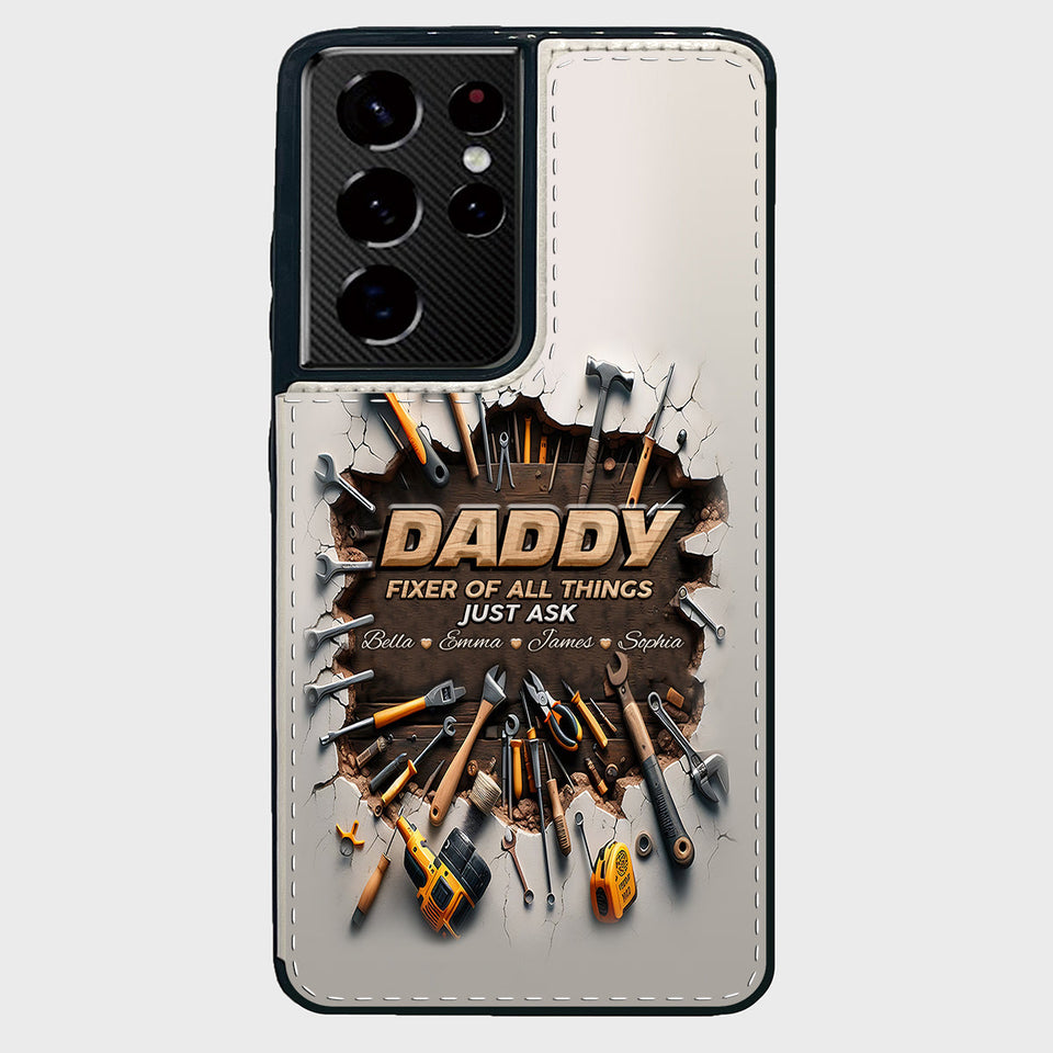 Fixer Of All Things - Personalized Father Foldable Wallet Phone Case