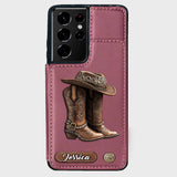 Western Spirit - Personalized Cowgirl Wallet Phone Case