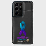 Vous comptez - Étui portefeuille personnalisé pour téléphone portable, conçu pour la prévention du suicide