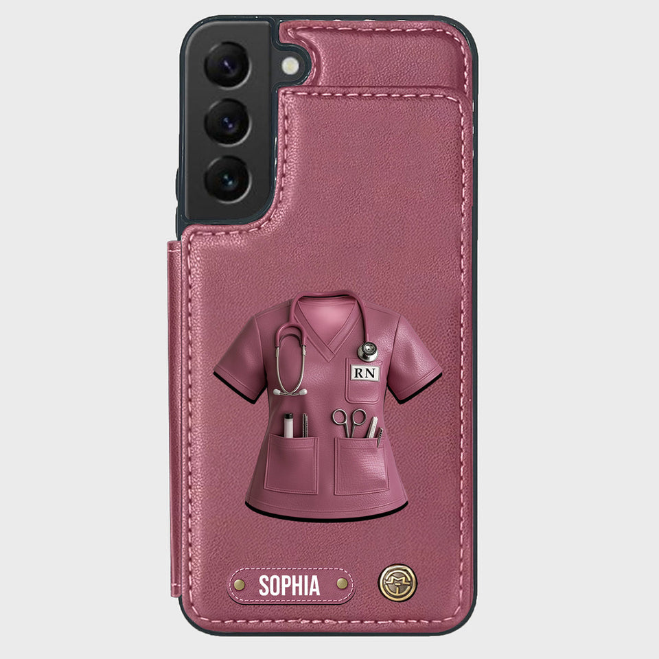 Proud Nurse - Personalized Nurse Wallet Phone Case