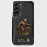 Scuba Diving Lovers Gift - Personalized Scuba Diving Wallet Phone Case