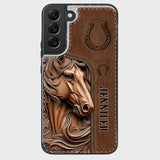 Easily Distracted By Horses - Personalized Horse Foldable Wallet Phone Case