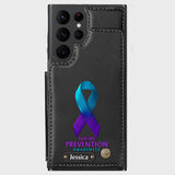 Vous comptez - Étui portefeuille personnalisé pour téléphone portable, conçu pour la prévention du suicide