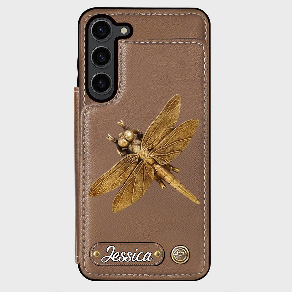 Love Garden, Beautiful Dragonfly, Butterfly, Bee, Hummingbird,... - Personalized Gardening Wallet Phone Case