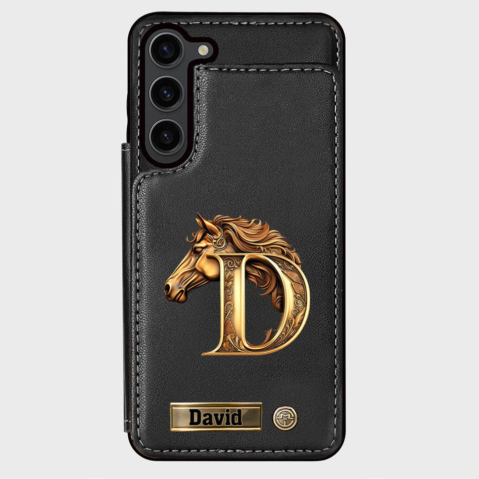 Love Horse - Personalized Horse Wallet Phone Case