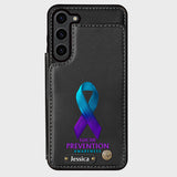 Vous comptez - Étui portefeuille personnalisé pour téléphone portable, conçu pour la prévention du suicide
