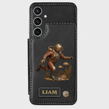Scuba Diving Lovers Gift - Personalized Scuba Diving Wallet Phone Case