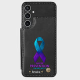 Vous comptez - Étui portefeuille personnalisé pour téléphone portable, conçu pour la prévention du suicide