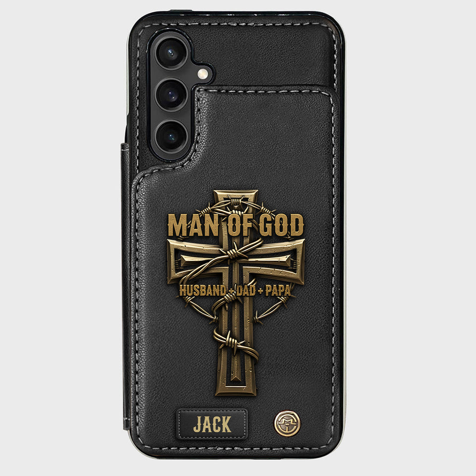 Man Of God - Personalized Christian Wallet Phone Case