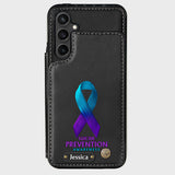 Vous comptez - Étui portefeuille personnalisé pour téléphone portable, conçu pour la prévention du suicide