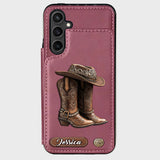 Western Spirit - Personalized Cowgirl Wallet Phone Case