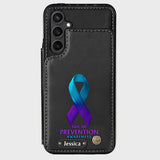 Vous comptez - Étui portefeuille personnalisé pour téléphone portable, conçu pour la prévention du suicide