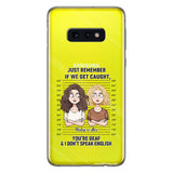 If We Get Caught Partners In Crime - Personalized Bestie Clear Phone Case