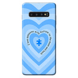 Coque de téléphone « J'aime quelqu'un qui a de l'autisme »